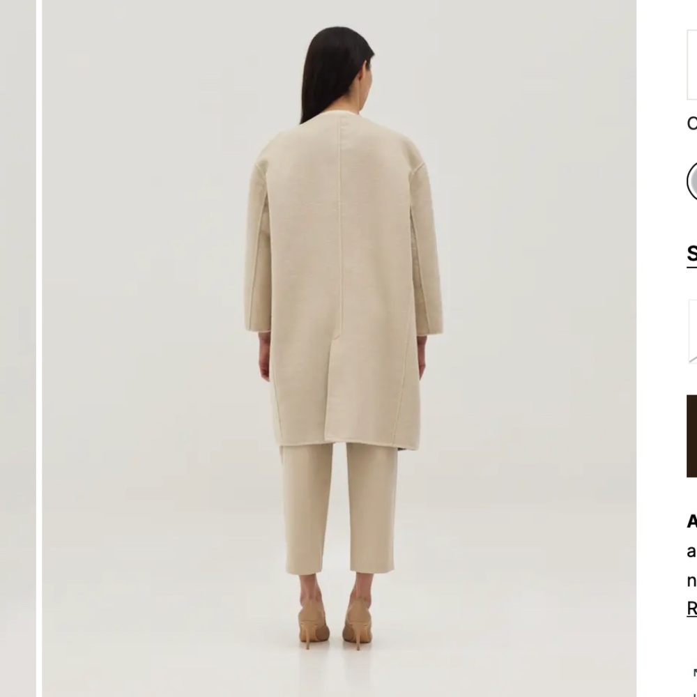 210 LOVE BONITO Reversible Wool Blend Coat NWT - Picture 5 of 6